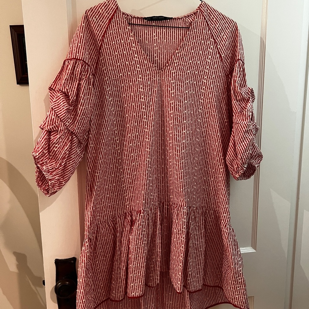 Zara seersucker dress